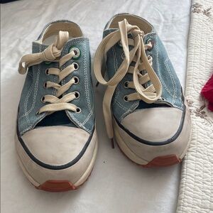 Converse Blue and Cream Sneakers